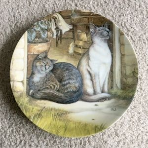 Vintage American Artists SUNSHINE Collector Cat Plate 8.5”  - Zoe Stokes #4299